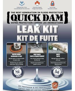 WU-KIT QuickDam : le seau qui contient et éponge une fuite en 5 minutes