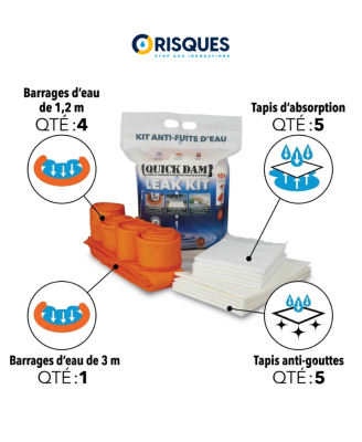 WU-KIT QuickDam : le seau qui contient et éponge une fuite en 5 minutes