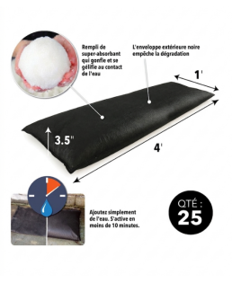 25 sacs Jumbo Anti Inondations QuickDam