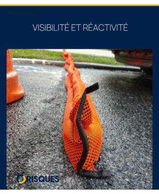 10 Boudins "Haute Visibilité Pro" anti-inondations Quickdam