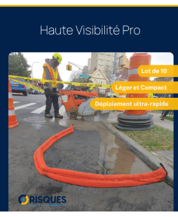 10 Boudins "Haute Visibilité Pro" anti-inondations Quickdam
