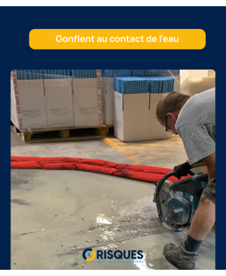10 Boudins "Haute Visibilité Pro" anti-inondations Quickdam