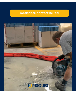10 Boudins "Haute Visibilité Pro" anti-inondations Quickdam