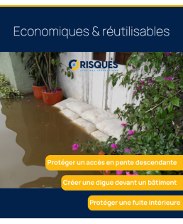 10 sacs anti-inondations Floodsax