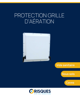 Plaque étanche VENTGUARD pour grille d'aération