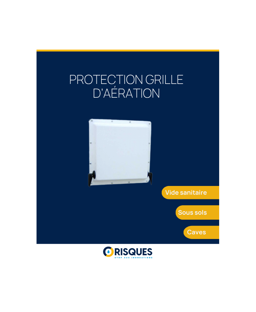 Plaque étanche VENTGUARD pour grille d'aération