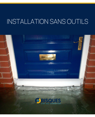 Floodshield : le batardeau de porte qui se clipse en 2 minutes, sans outil