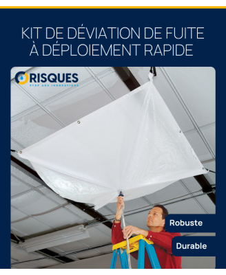 Kit Déviateur de Fuites de plafond - toiture Quickdam - Roof Leak Diverter Quickdam