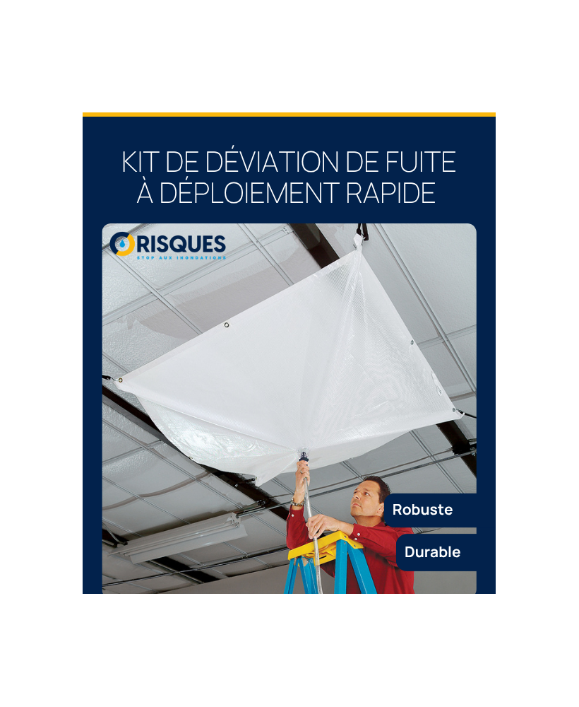 Kit Déviateur de Fuites de plafond - toiture Quickdam - Roof Leak Diverter Quickdam