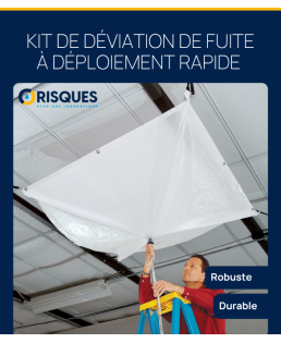 Kit Déviateur de Fuites de plafond - toiture Quickdam - Roof Leak Diverter Quickdam