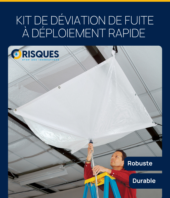 Kit Déviateur de Fuites de plafond - toiture Quickdam - Roof Leak Diverter Quickdam