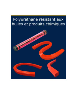 Insta-Dam : polyuréthane résistant aux huiles et produits chimiques, avec tube de rangement