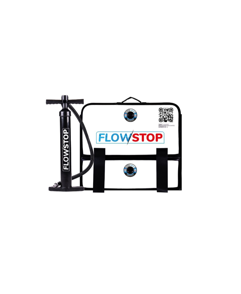 Flowstop : le batardeau gonflable qui se cale dans l'ouverture en 4 minutes