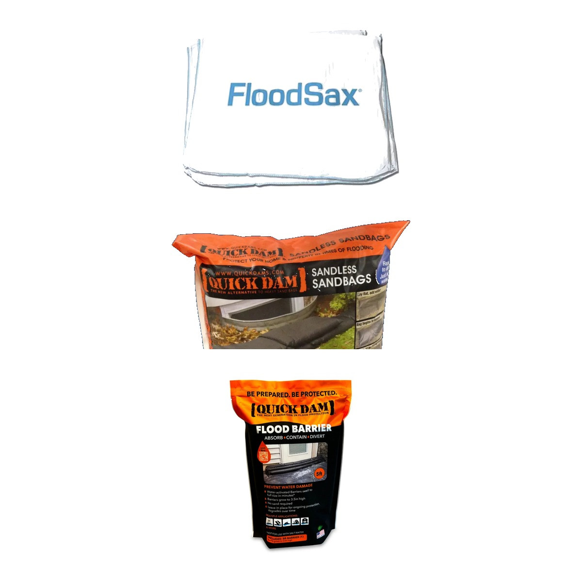 Pack Maison anti-inondation : 20 FloodSax + 6 sacs QuickDam + 1 boudin