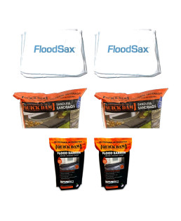 Pack Villa anti-inondation : 40 FloodSax + 12 sacs QuickDam + 2 boudins