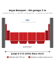 Aqua Rempart – Kit garage 3 m : barrière anti-inondation modulable, 6 éléments