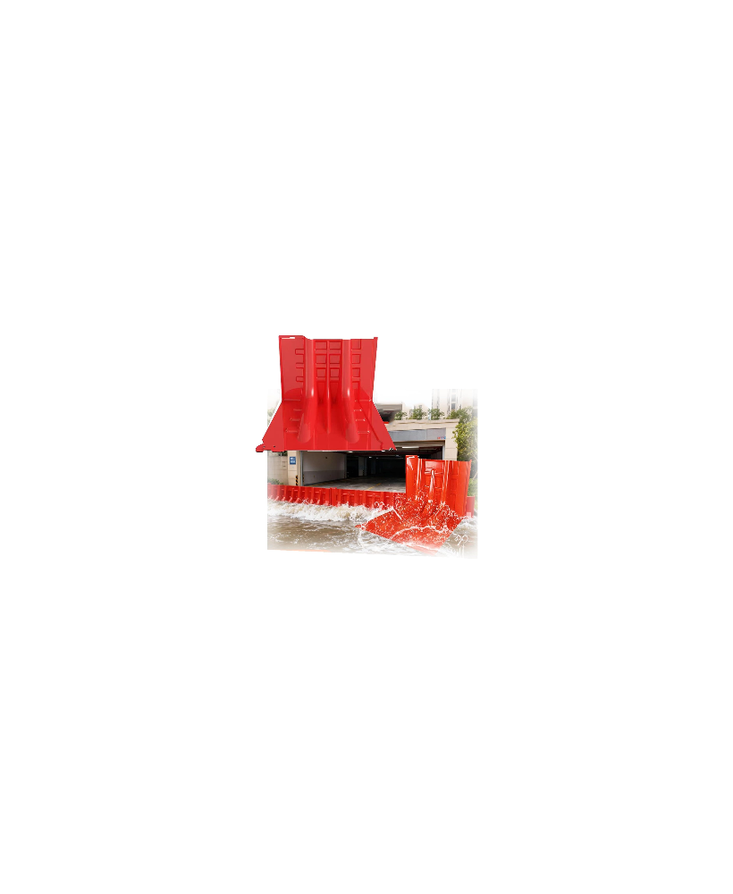 Aqua Rempart – Kit portail 5 m : barrière anti-inondation modulable, 9 éléments